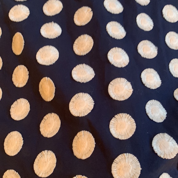 Navy textured dot madewell blouse. NWT - Picture 3 of 4